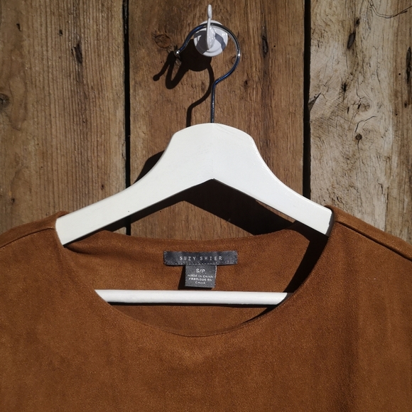 Suede T-Shirt Dress - Picture 2 of 3